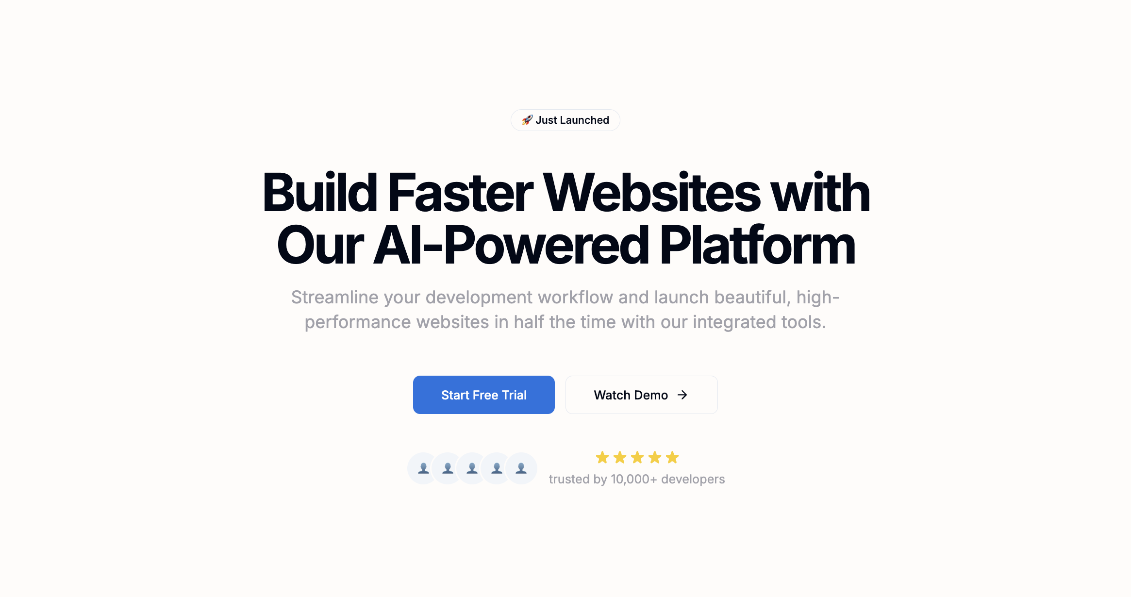 Hero with Centered Content